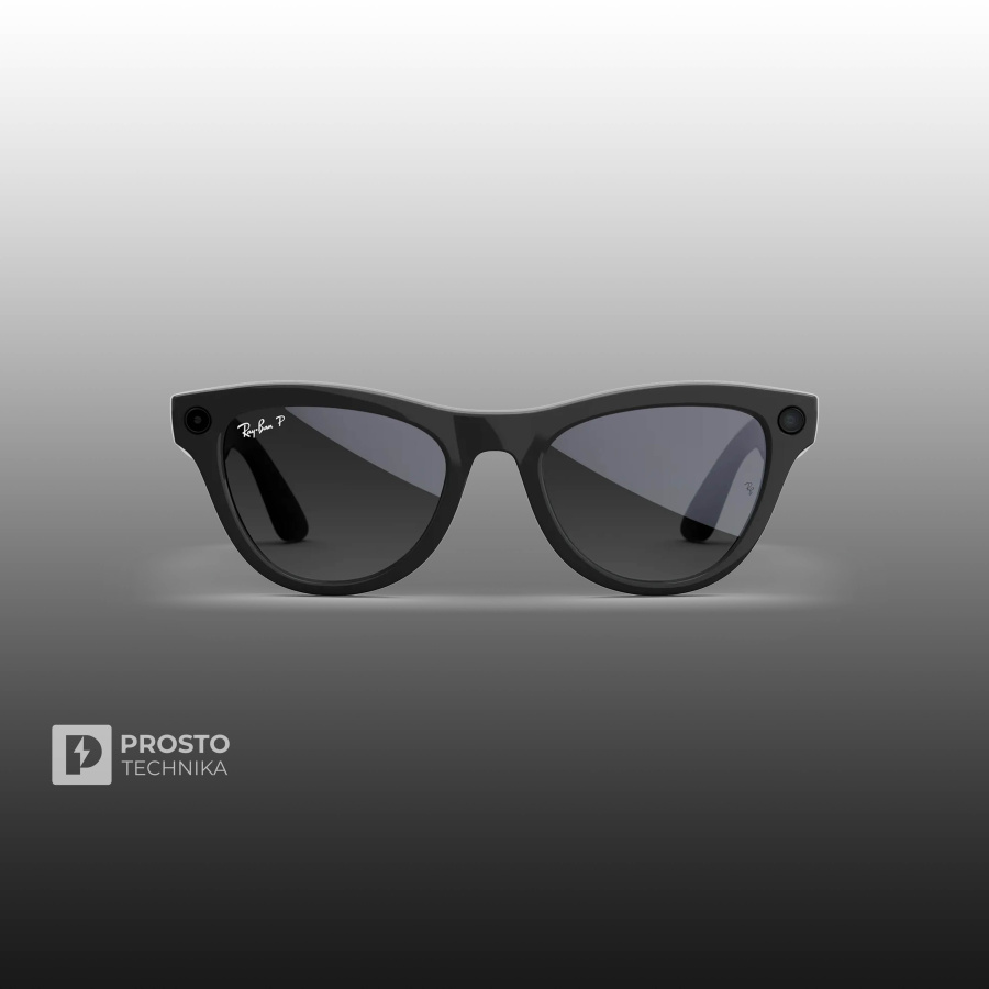 Ray-Ban Skyler (Gen 2) Глянцевый Чёрный с Градиентно-Графитовыми линзами